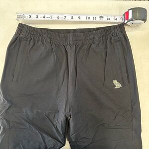 Used! Mens OCTOBERS VERY OWN OVO Men's Black Classic Track Pants W/ Zip Leg